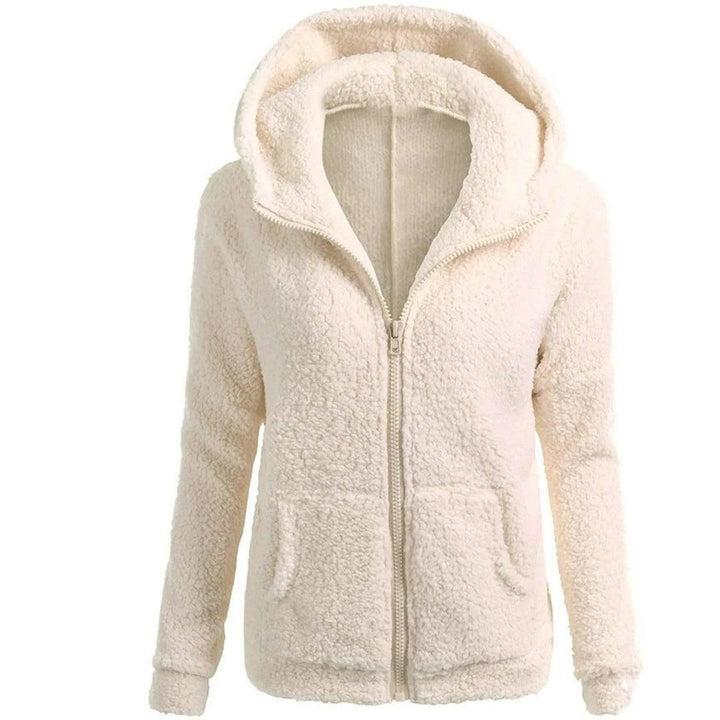 Sudadera Suave con Capucha – Beige