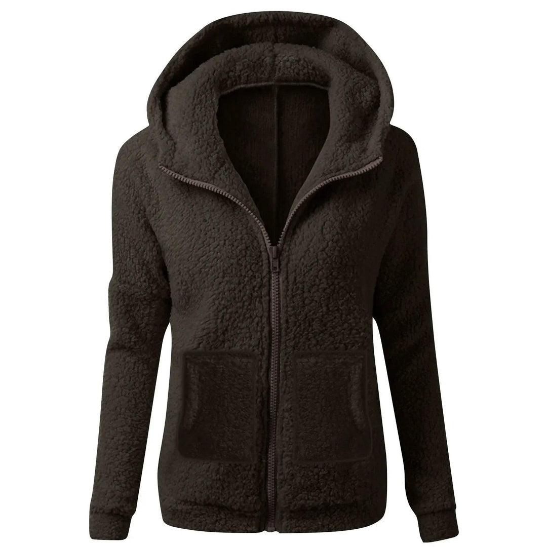 Sudadera Suave con Capucha – Café