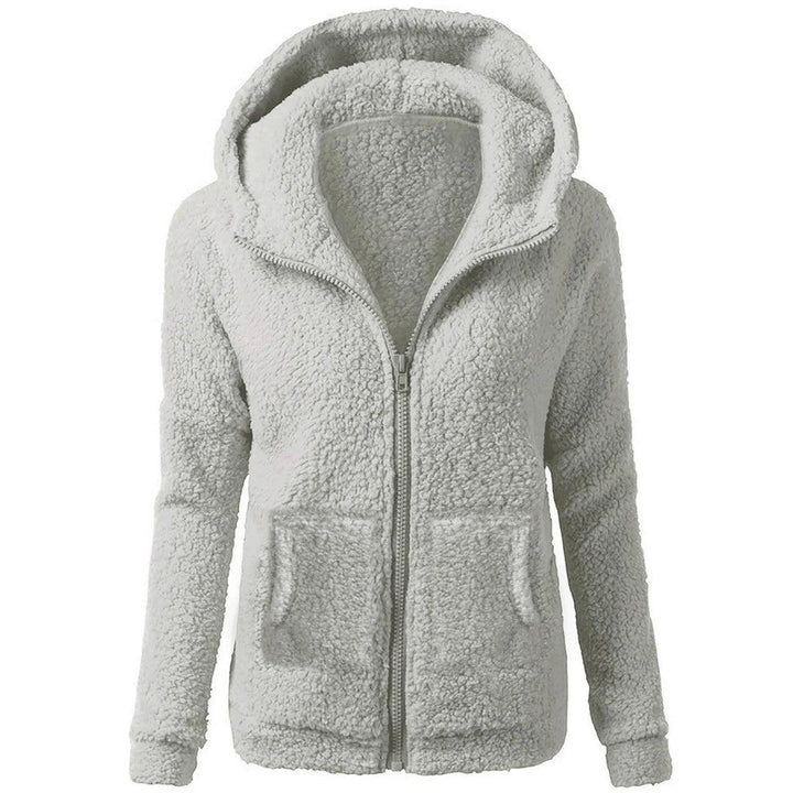 Sudadera Suave con Capucha – Gris Claro