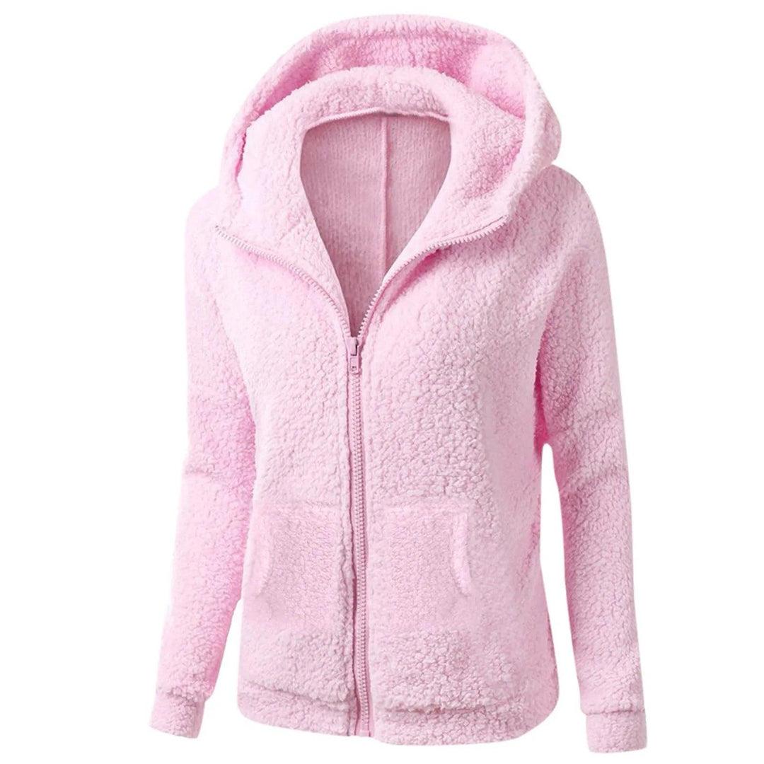 Sudadera Suave con Capucha – Rosa