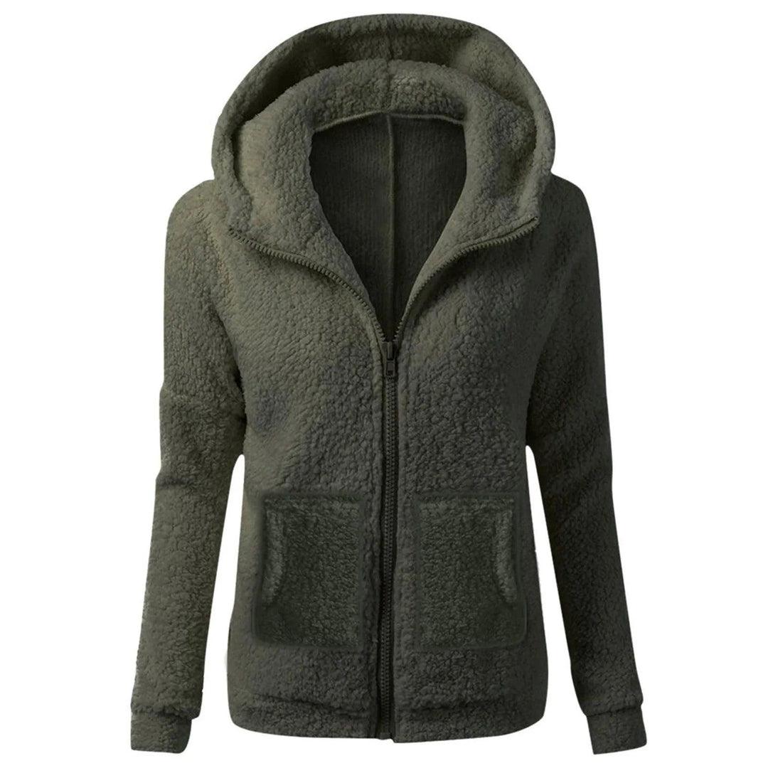 Sudadera Suave con Capucha – Verde Oliva