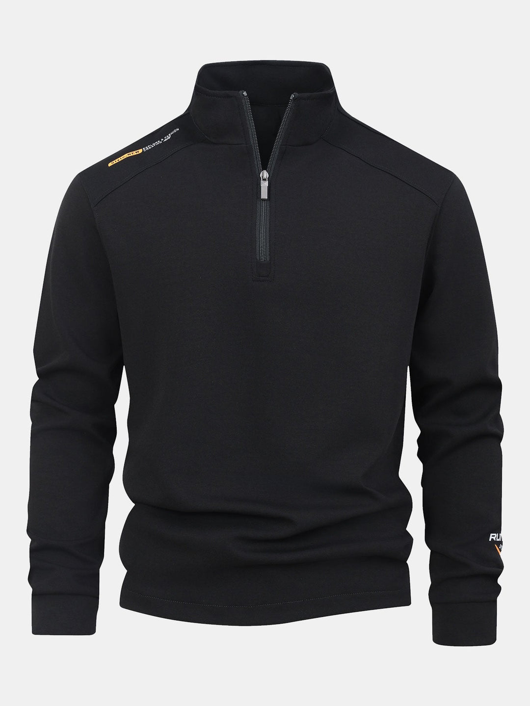 Sudadera Urbana con Cremallera Corta – Negro
