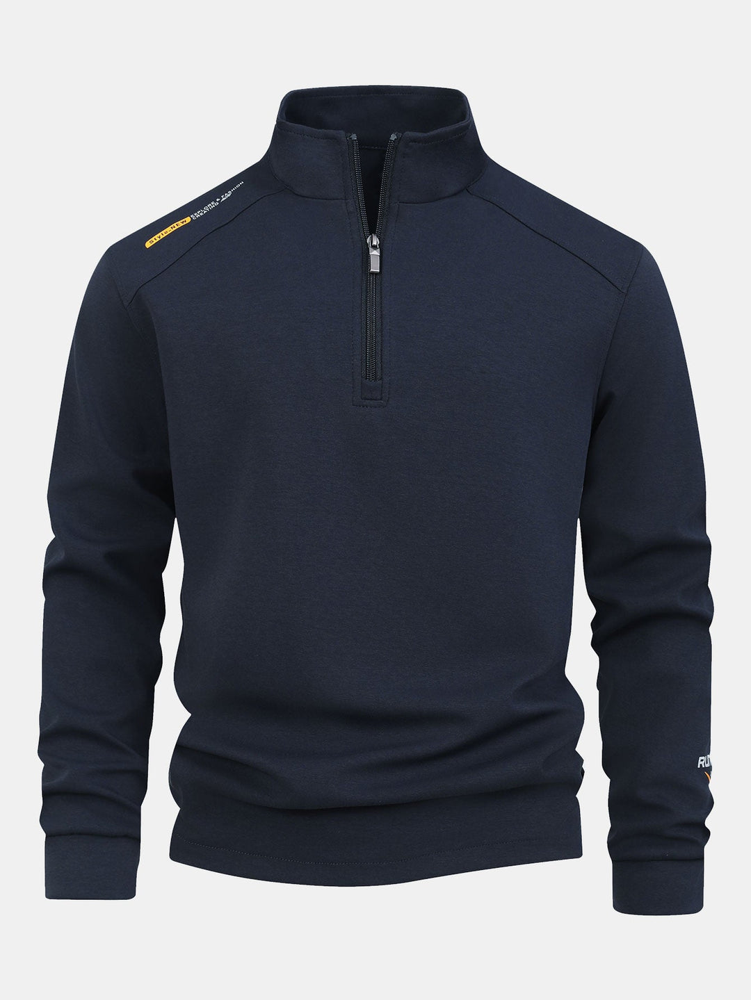 Sudadera Urbana con Cremallera Corta – Azul Marino
