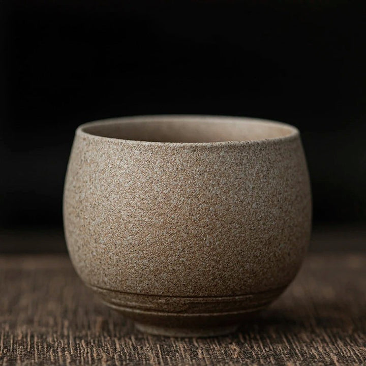 Taza de café artesanal - Forma redonda sin asa