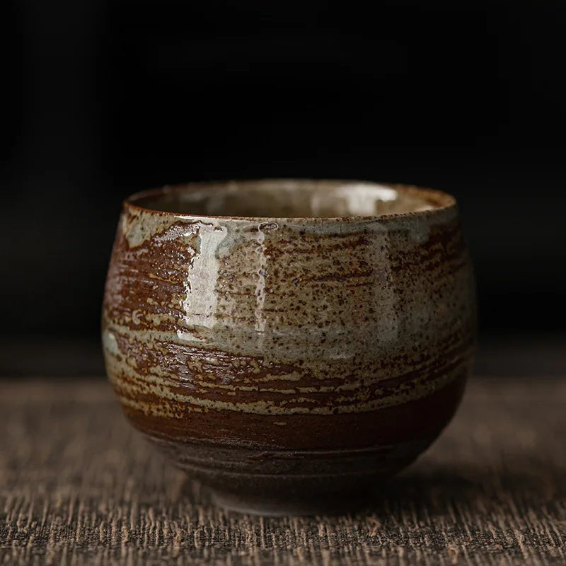 Taza de café artesanal - Forma redonda sin asa