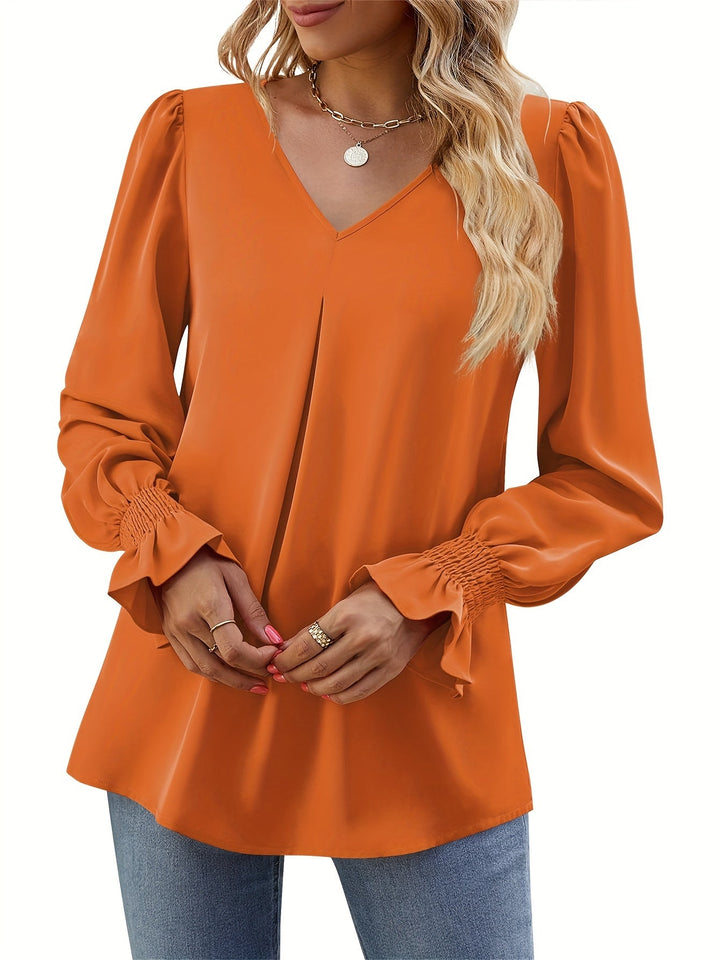 Blusa con Mangas Abullonadas