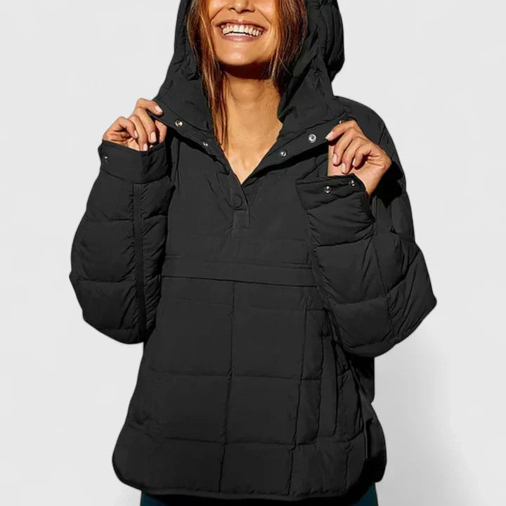 Chaqueta Anorak Acolchada – Negro