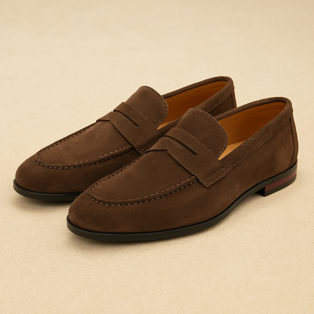 Mocasines Clásicos sin Cordones – Marrón