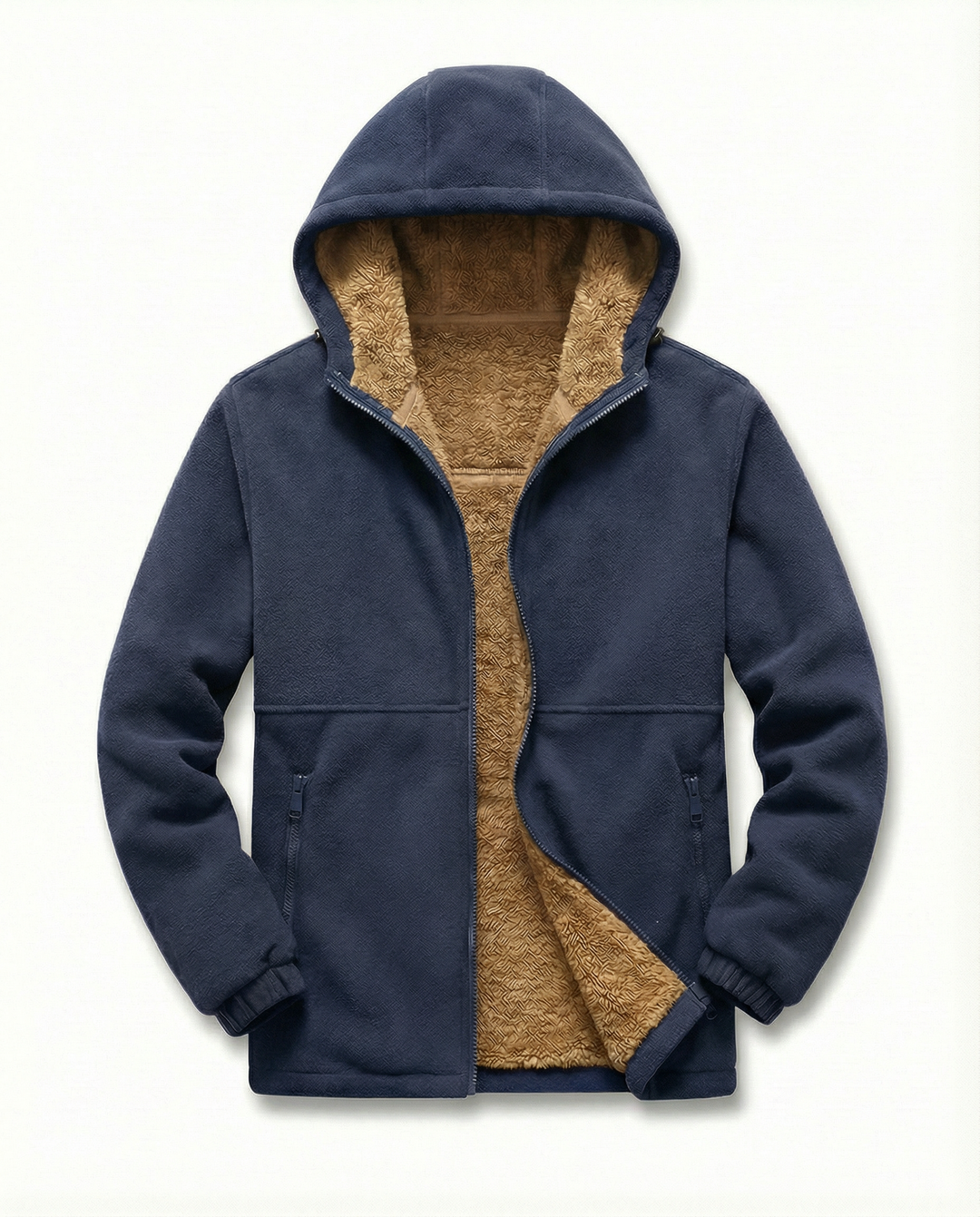 Sudadera Forrada con Capucha – Azul