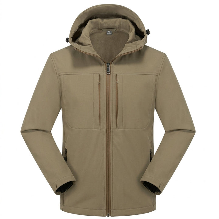 Chaqueta Ergonómica con Capucha – Caqui