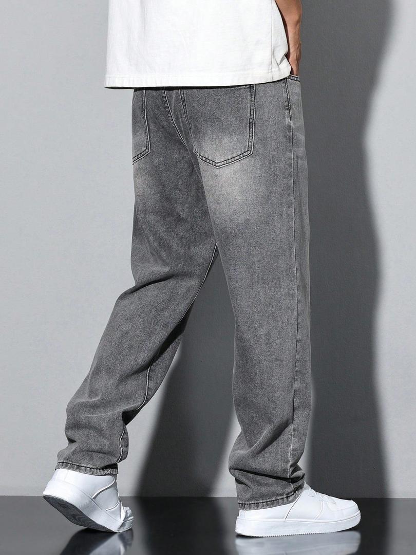 Pantalón Recto Efecto Lavado