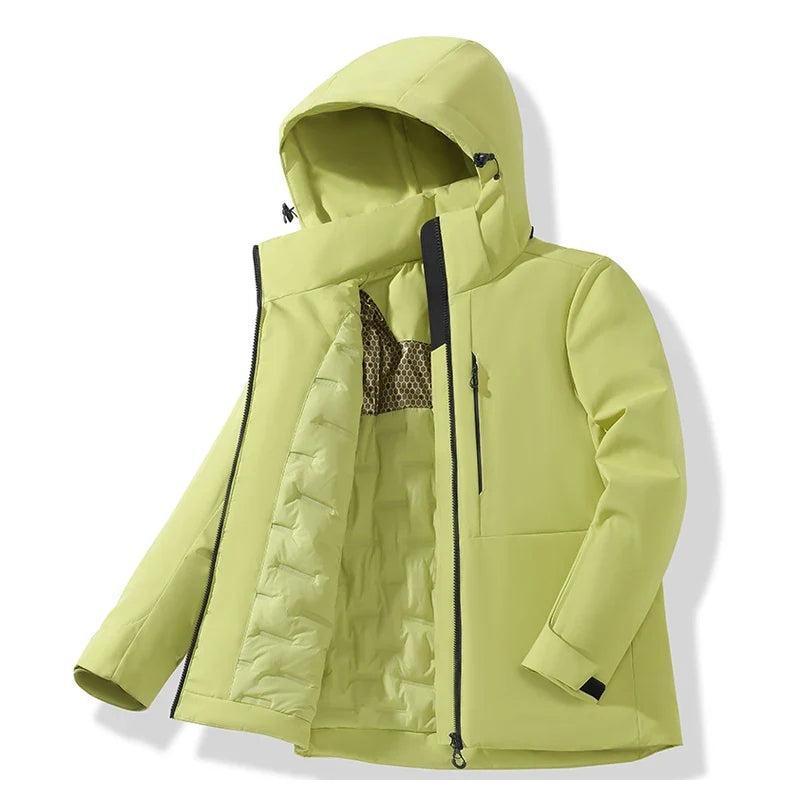 Chaqueta de Montaña con Capucha – Verde