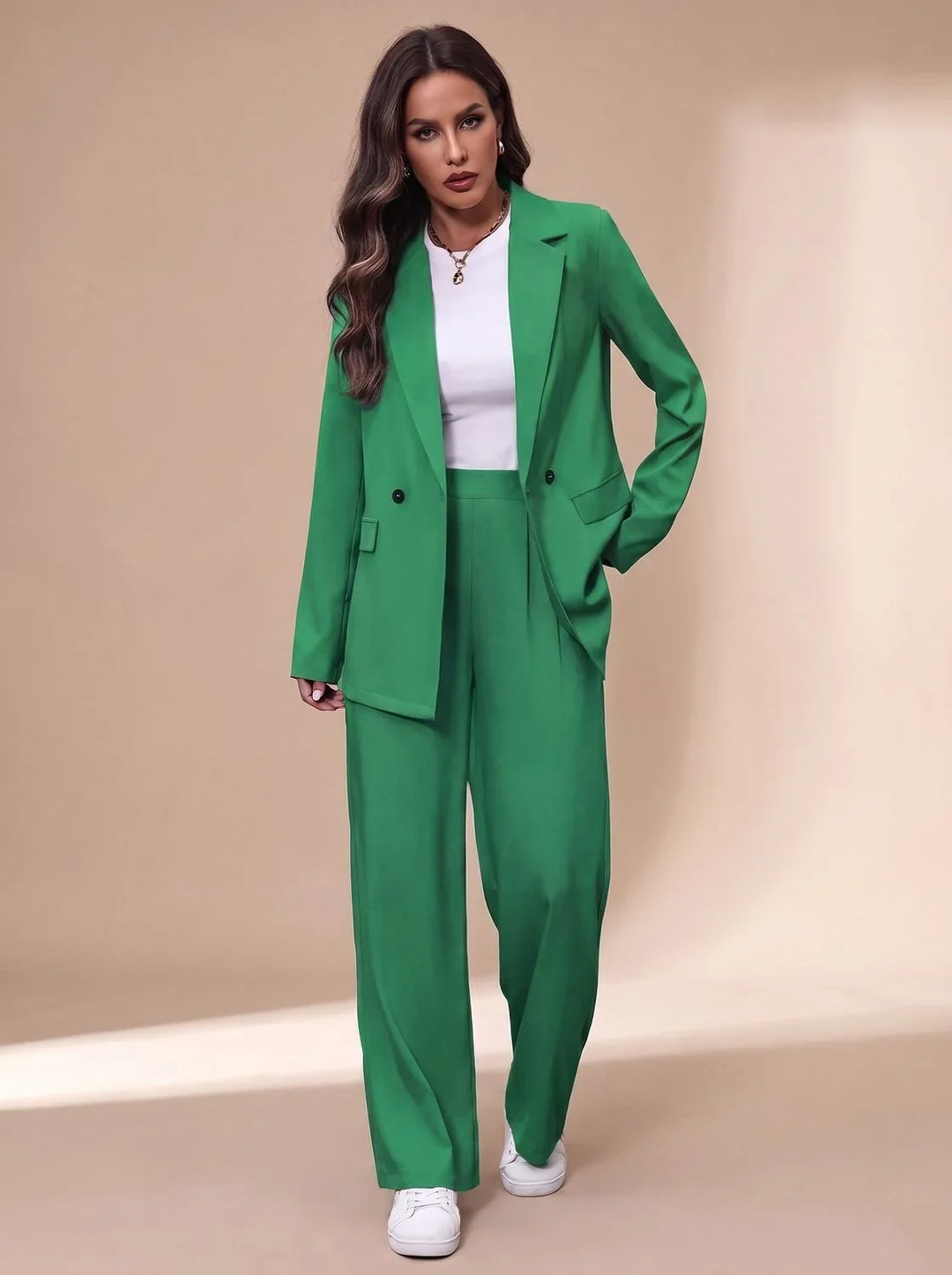 Conjunto de Chaqueta y Pantalón – Verde