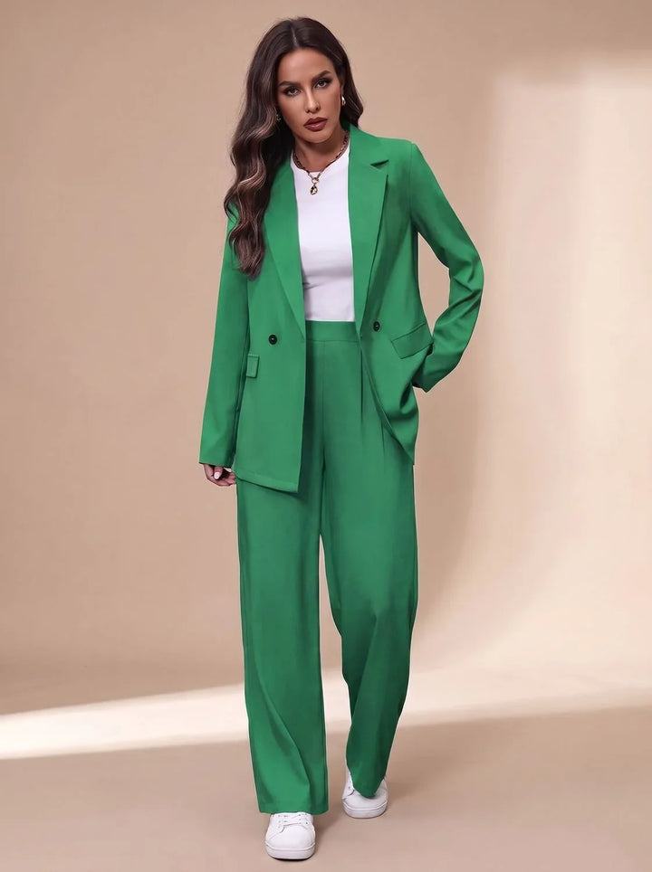 Conjunto de Chaqueta y Pantalón – Verde