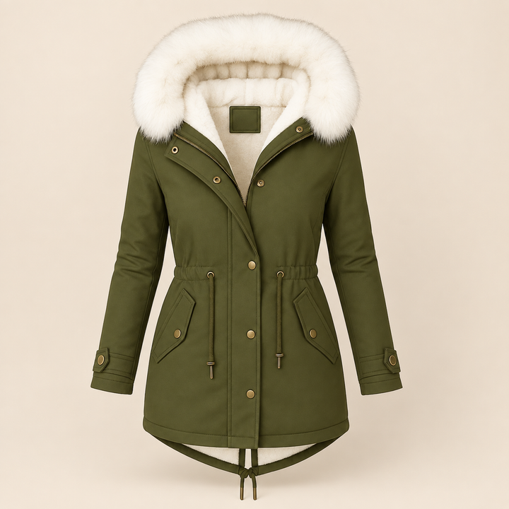 Parka con Cintura Ajustable – Verde