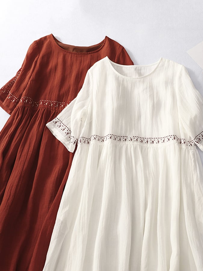 Vestido Largo Bordado
