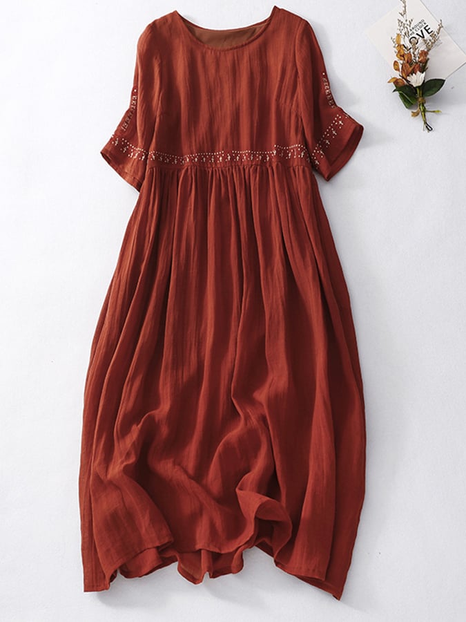 Vestido Largo Bordado