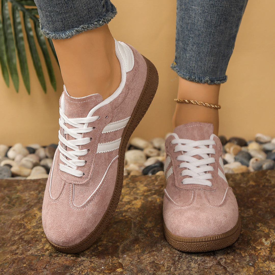Zapatillas Bajas de Estilo Retro – Rosa