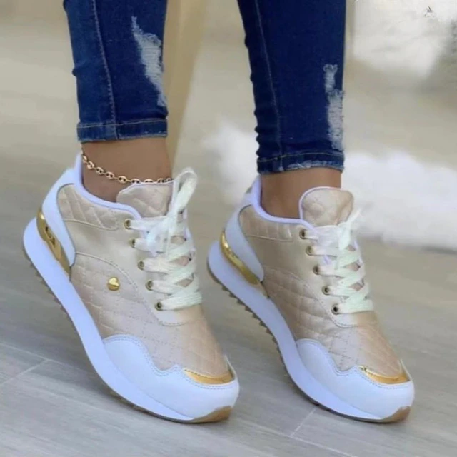 Zapatillas Urbanas Acolchadas – Beige