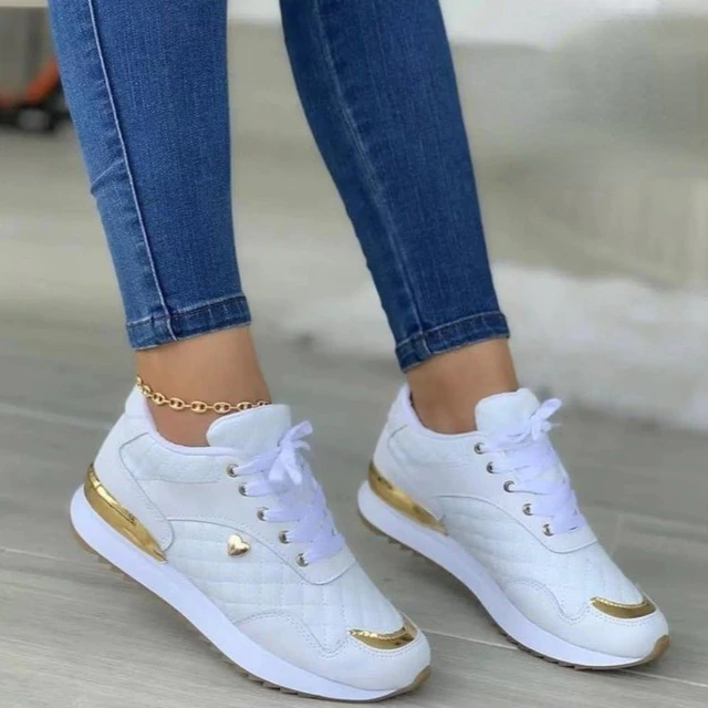Zapatillas Urbanas Acolchadas – Blanco