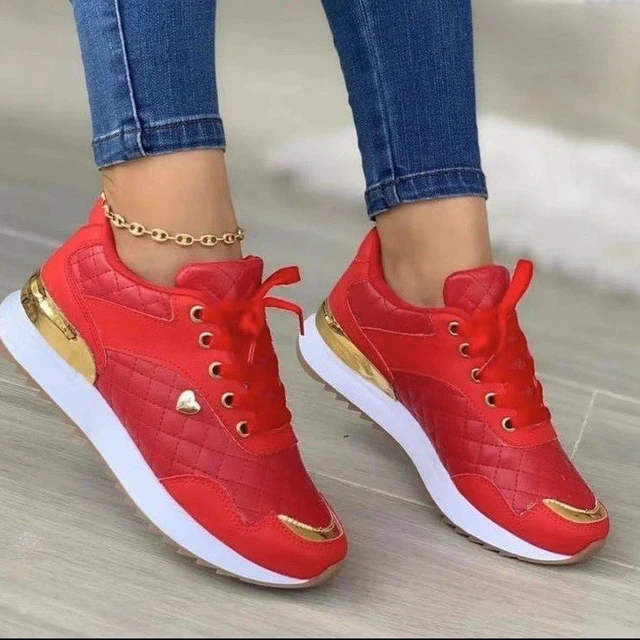 Zapatillas Urbanas Acolchadas – Rojo
