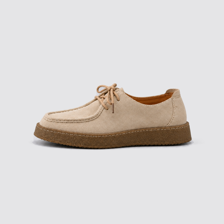 Zapatos Casuales con Cordones – Beige